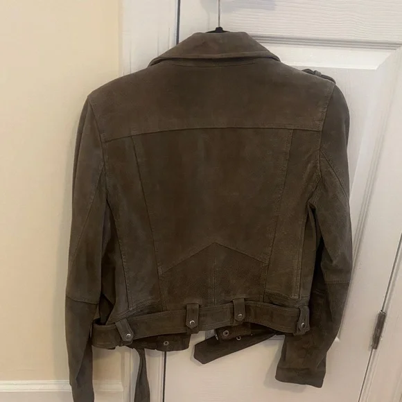 Blank NYC Olive Leather Jacket - Picture 6 of 12
